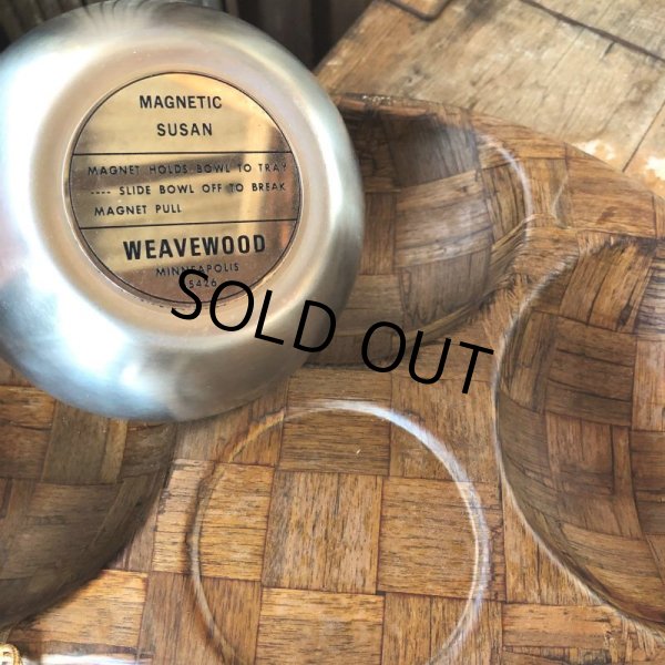 画像6: Vintage WEAVEWOOD Magnetic Hostess Server Serving Tray (M134)  (6)