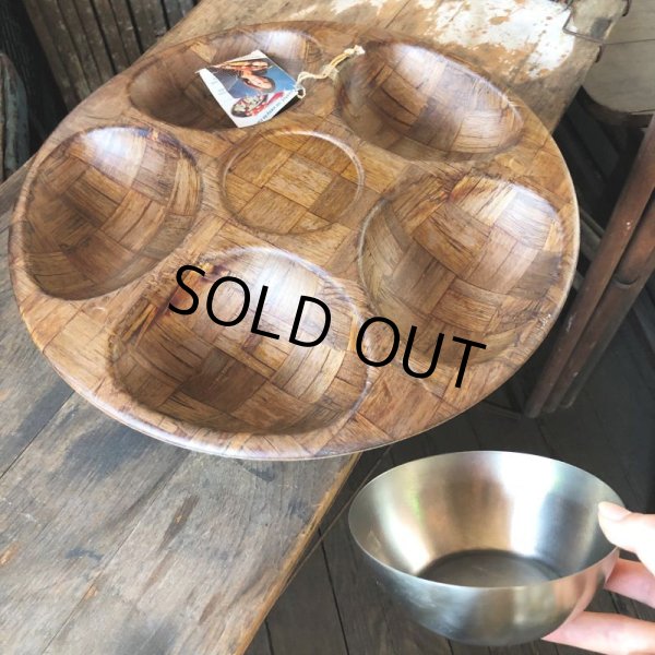 画像7: Vintage WEAVEWOOD Magnetic Hostess Server Serving Tray (M134)  (7)