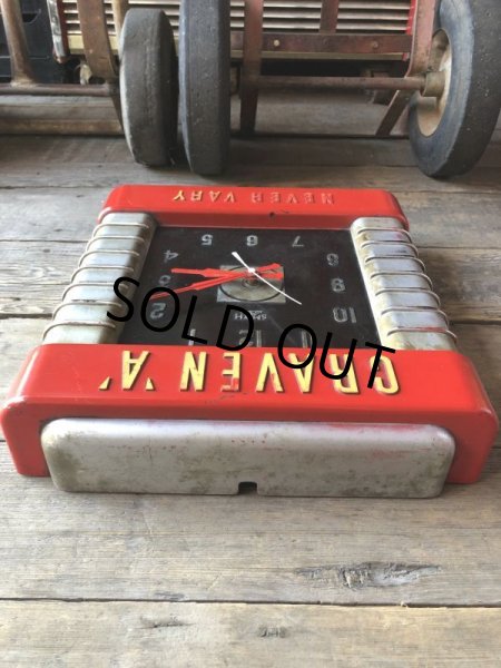 画像19: 30s Vintage Advertising Craven 'A' Cigarettes Store Display Sign Art Deco Wall Clock Smith Sectric (M135)  (19)