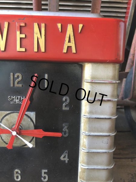 画像8: 30s Vintage Advertising Craven 'A' Cigarettes Store Display Sign Art Deco Wall Clock Smith Sectric (M135)  (8)