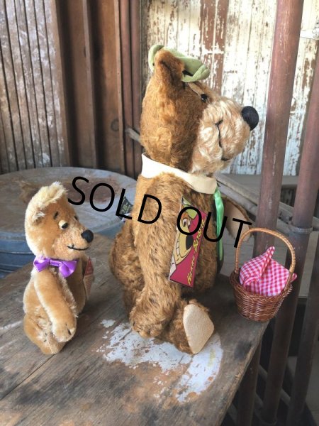 画像5: 1995 Cooperstown Hanna-Barbera Bears Yogi Bear And Boo Boo Mohair Jointed Teddy Bears M.I.B (M141)  (5)