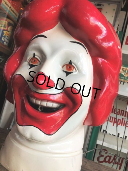 画像2: 70s Vintage McDonalds Balloon Tank Cover Head Ronald (M143)  (2)