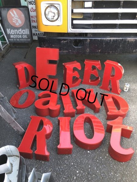 画像10: Vintage Advertising Store Display Letters Sign / Red “ BIG E ” (M045)  (10)