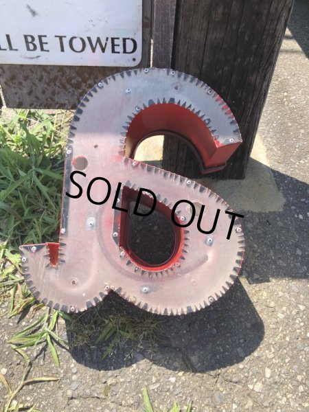 画像4: Vintage Advertising Store Display Letters Sign / Red “ a ” (M057)  (4)