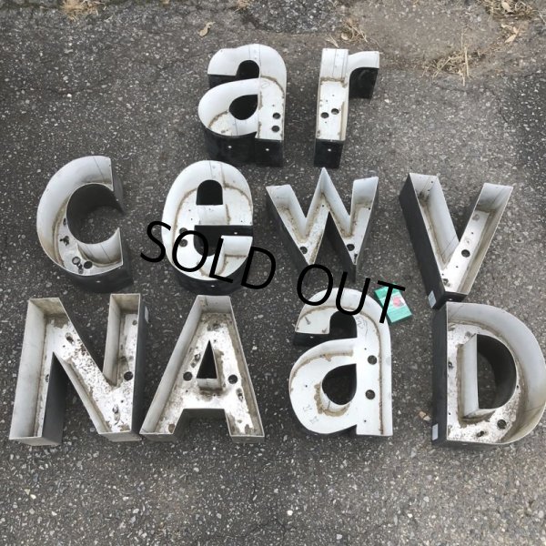 画像6: Vintage Advertising Store Display Letters Sign “ A ” (M013)  (6)