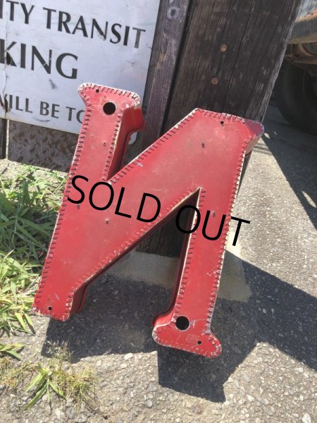 画像4: Vintage Advertising Store Display Letters Sign / Red “ N ” (M048)  (4)