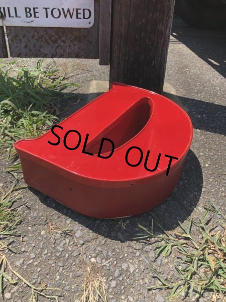 画像5: Vintage Advertising Store Display Letters Sign / Red “ D ” (M049)  (5)