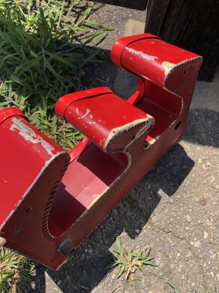 画像8: Vintage Advertising Store Display Letters Sign / Red “ E ” (M051)  (8)