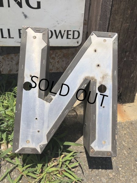画像3: Vintage Advertising Store Display Letters Sign “ N ” (M018)  (3)