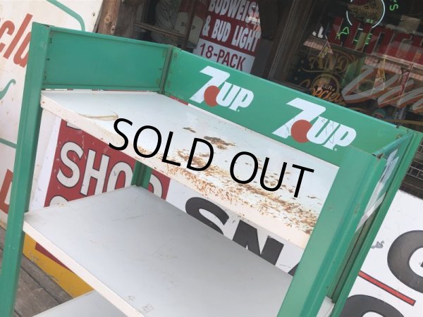 画像11: Vintage Advertising 7-UP Soda Shelf Metal Store Display Rack (M146)  (11)