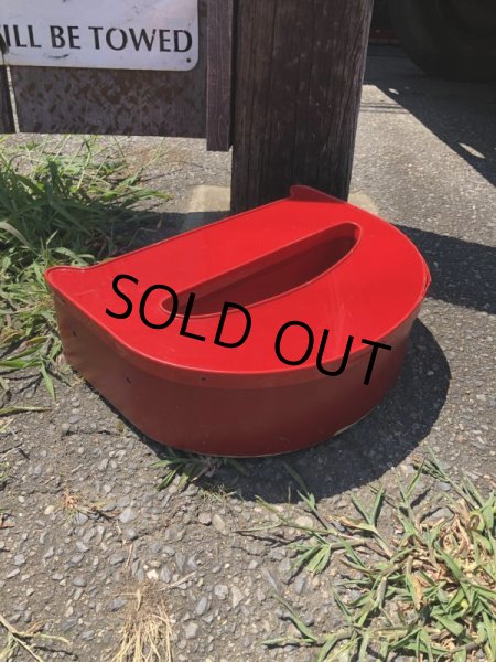 画像7: Vintage Advertising Store Display Letters Sign / Red “ D ” (M050)  (7)