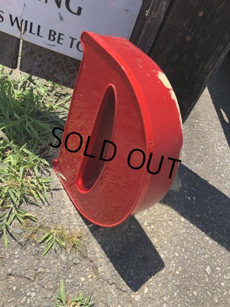 画像2: Vintage Advertising Store Display Letters Sign / Red “ D ” (M049)  (2)