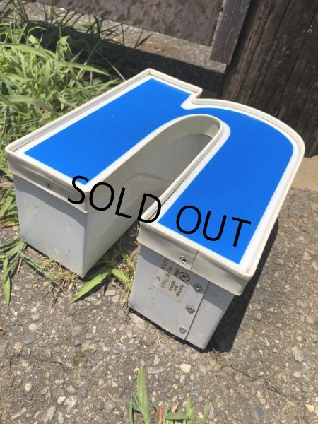 画像5: Vintage Advertising Store Display Letters Sign Blue “ n ” (M024)  (5)