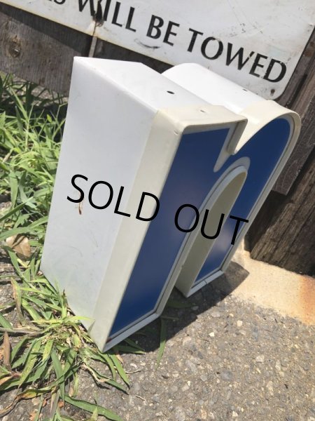 画像4: Vintage Advertising Store Display Letters Sign Blue “ n ” (M023)  (4)