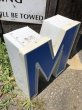 画像4: Vintage Advertising Store Display Letters Sign Blue “ M ” (M019)  (4)