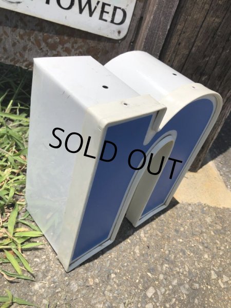 画像4: Vintage Advertising Store Display Letters Sign Blue “ n ” (M024)  (4)