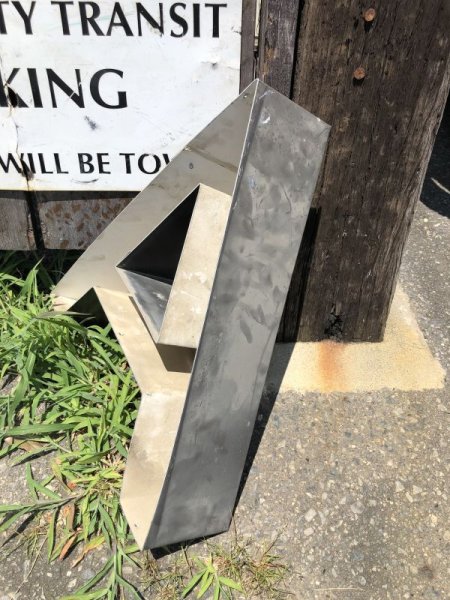 画像2: Vintage Advertising Store Display Letters Sign “ A ” (M004)  (2)