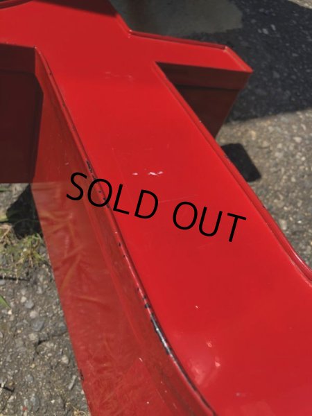 画像6: Vintage Advertising Store Display Letters Sign / Red “ t ” (M058)  (6)