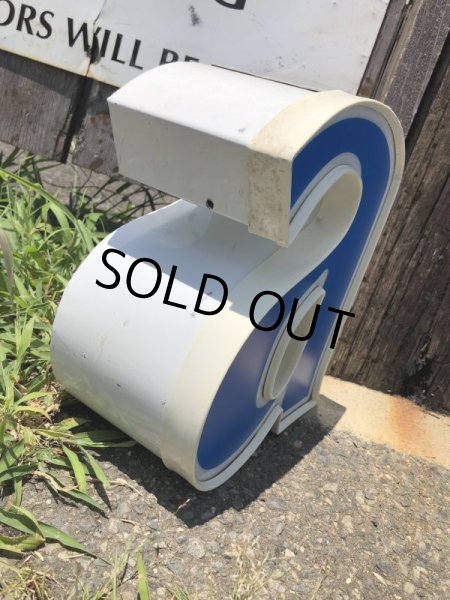 画像4: Vintage Advertising Store Display Letters Sign Blue “ a ” (M020)  (4)