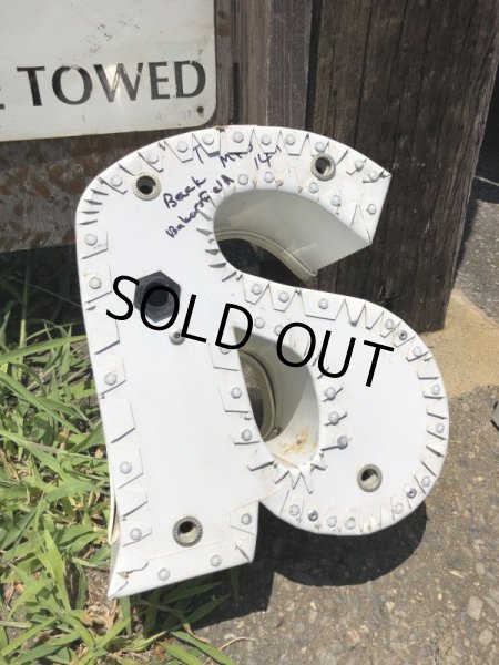 画像3: Vintage Advertising Store Display Letters Sign Blue “ a ” (M020)  (3)