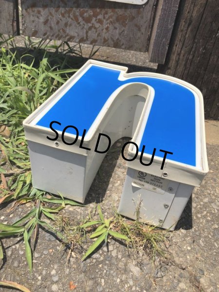 画像5: Vintage Advertising Store Display Letters Sign Blue “ n ” (M023)  (5)