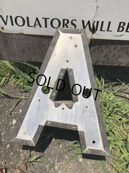 画像3: Vintage Advertising Store Display Letters Sign “ A ” (M012)  (3)