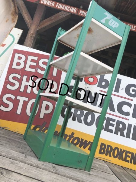 画像3: Vintage Advertising 7-UP Soda Shelf Metal Store Display Rack (M146)  (3)