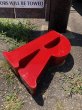 画像6: Vintage Advertising Store Display Letters Sign / Red “ R ” (M053)  (6)