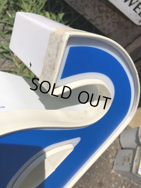 画像6: Vintage Advertising Store Display Letters Sign Blue “ a ” (M020)  (6)