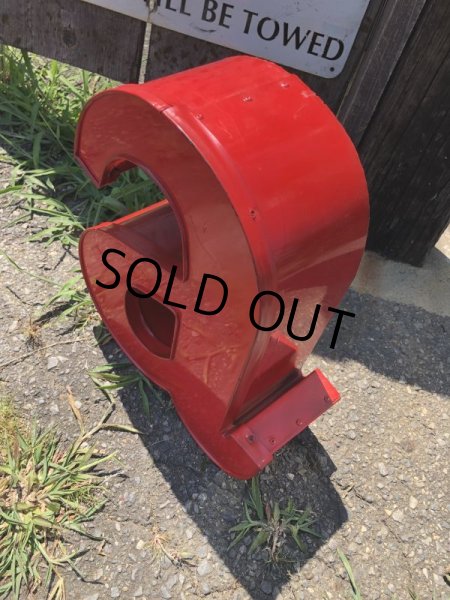 画像2: Vintage Advertising Store Display Letters Sign / Red “ a ” (M057)  (2)