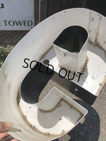 画像6: Vintage Advertising Store Display Letters Sign “ e ” (M038)  (6)