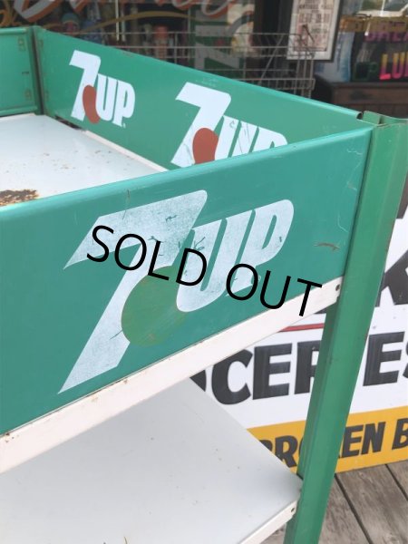 画像4: Vintage Advertising 7-UP Soda Shelf Metal Store Display Rack (M146)  (4)