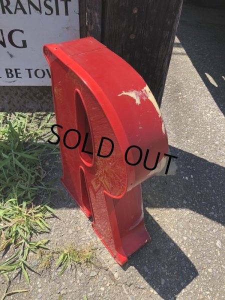 画像2: Vintage Advertising Store Display Letters Sign / Red “ R ” (M053)  (2)