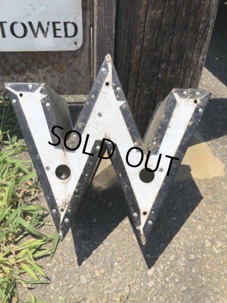 画像3: Vintage Advertising Store Display Letters Sign Dot “ W ” (M032)  (3)