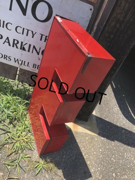 画像3: Vintage Advertising Store Display Letters Sign / Red “ BIG E ” (M045)  (3)