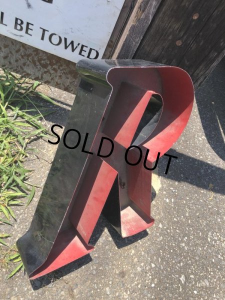 画像5: Vintage Advertising Store Display Letters Sign BxR “ R ” (M036)  (5)