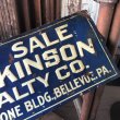 画像5: Antique JENKINSON REALTY CO. Cameraphone Building Bellevue PA Tin Sign (M147)  (5)