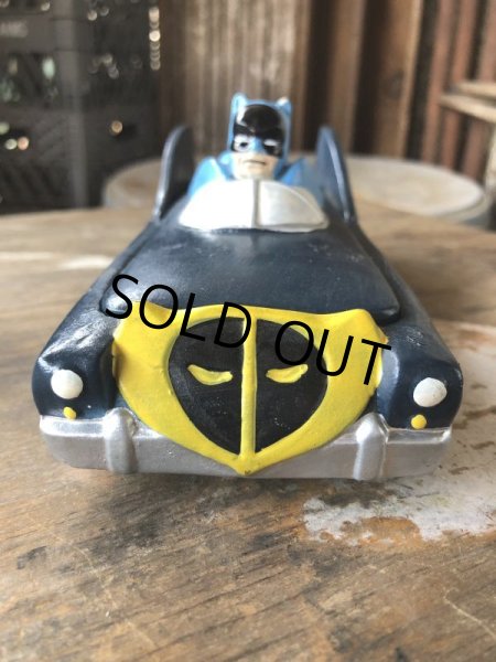 画像2: 60s Vintage BATMAN Batmobile Ceramic Lidded Candy Dish National Periodical by Lego Japan (M148)  (2)