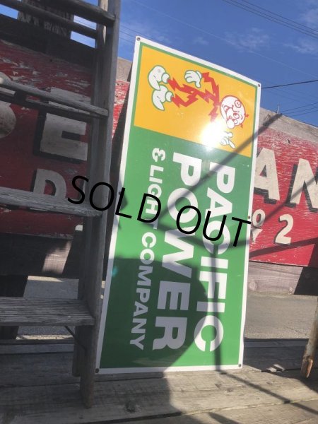 画像2: Vintage Reddy Kilowatt Pacific Power and Light Company Porcelain Sign (M177)  (2)