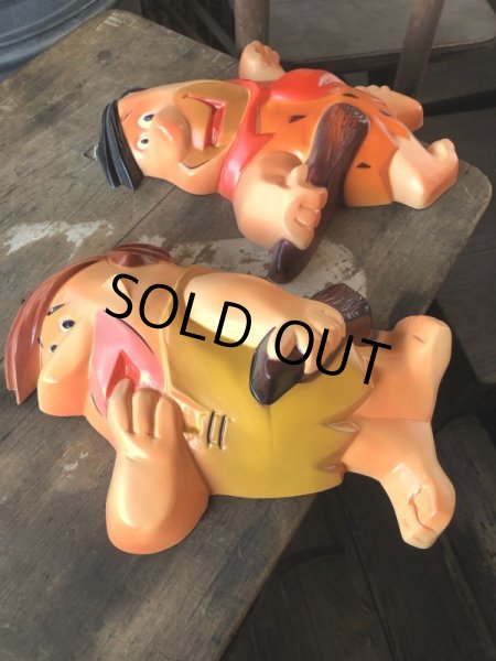 画像4: Vintage Flintstone Fred & Barney Wall Hanging Decor (M179)  (4)