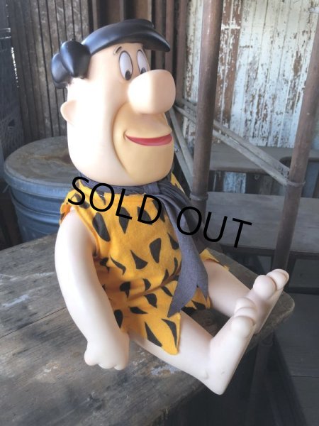 画像3: 80s Vintage Mighty Star CANADA Fred Flintstone 15” Doll (M178)  (3)
