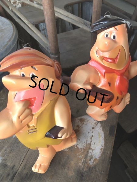 画像10: Vintage Flintstone Fred & Barney Wall Hanging Decor (M179)  (10)
