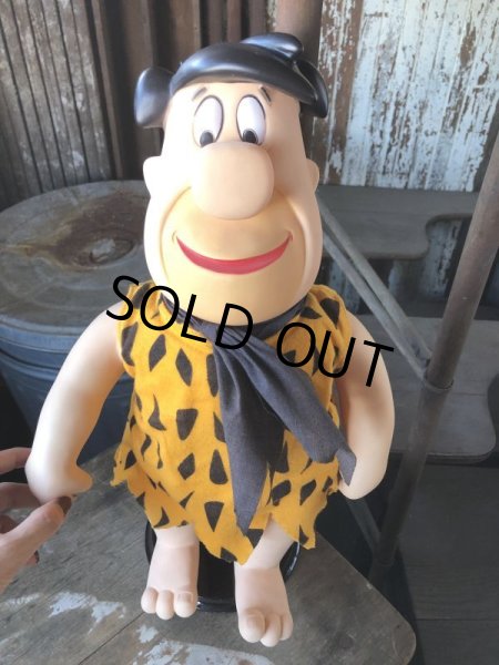 画像7: 80s Vintage Mighty Star CANADA Fred Flintstone 15” Doll (M178)  (7)