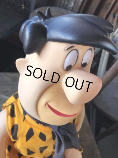画像9: 80s Vintage Mighty Star CANADA Fred Flintstone 15” Doll (M178)  (9)