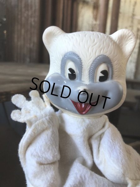 画像2: 50s Vintage Advertising Hand Puppet Teddy Snow Crop Orange Juice (M186) (2)