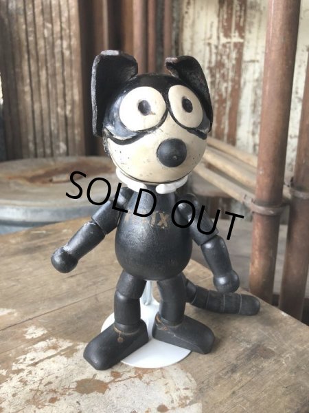 画像1: 1925 Vintage Sullivan Jointed Felix the Cat Wooden Doll (M187)  (1)