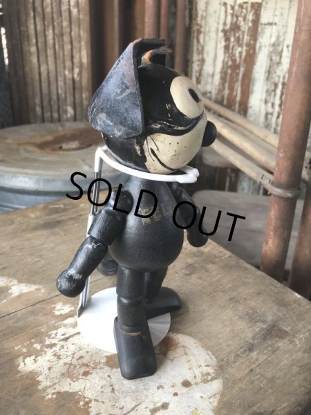 画像4: 1925 Vintage Sullivan Jointed Felix the Cat Wooden Doll (M187)  (4)