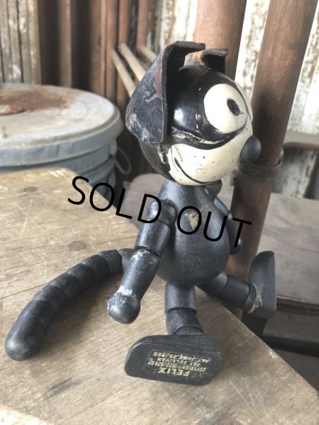 画像12: 1925 Vintage Sullivan Jointed Felix the Cat Wooden Doll (M187)  (12)