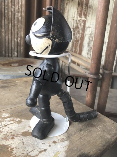 画像2: 1925 Vintage Sullivan Jointed Felix the Cat Wooden Doll (M187)  (2)