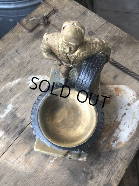 画像2: 60s Sears Roebuck MR.ALLSTATE Load Rated Truck Tires Plaster Ashtray (M190) (2)